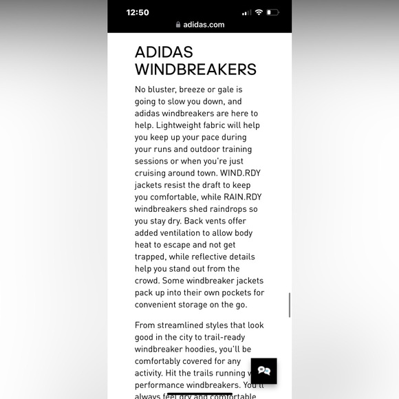 NWOT Adidas “wind rdy” hooded windbreaker legacy green size tagged xs fits small - Picture 15 of 16